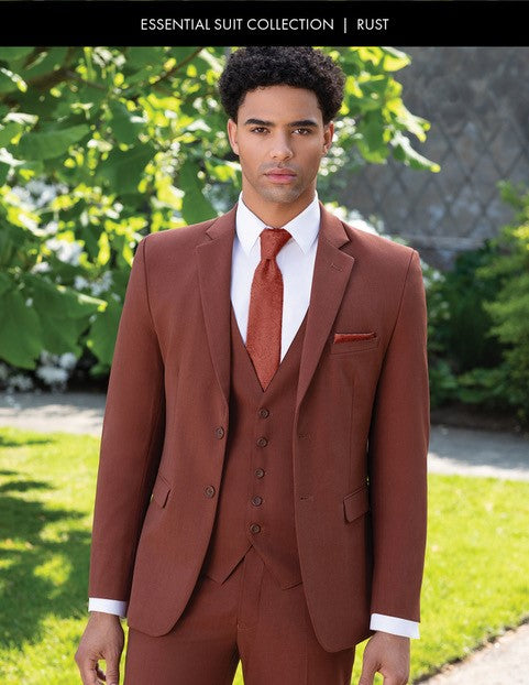 Rust Elastic waist Pants by Collins Clothier