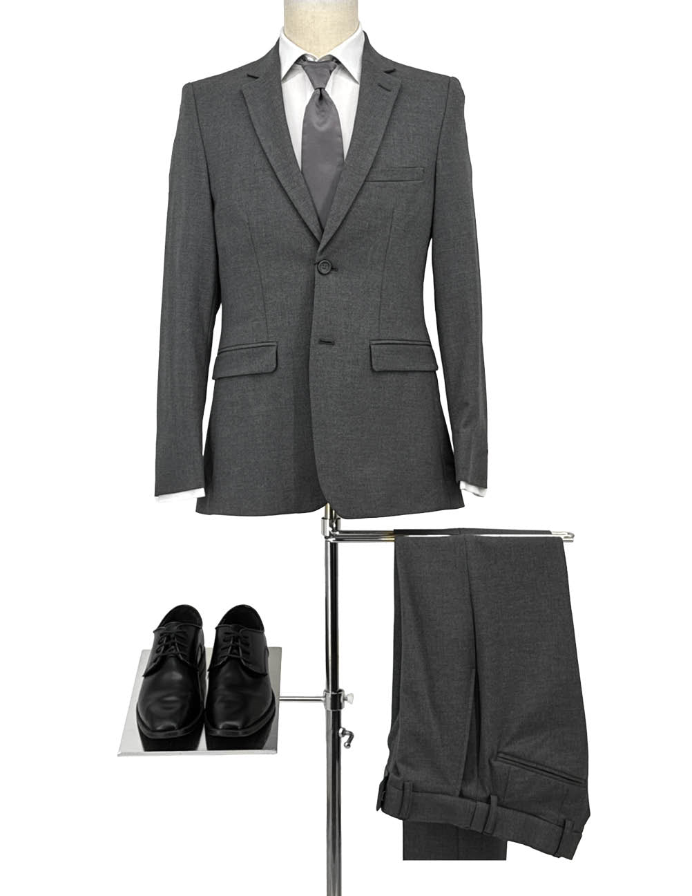 Medium Grey Essential Pants by Collins Clothiers