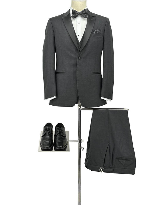 Charcoal Black Tux by Ike Behar Style 965B