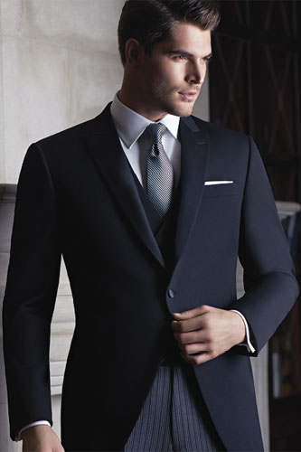 Black Tail Modern Cutaway Tux By Ike Behar Style 375