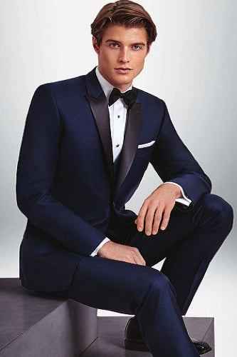 Navy Black Tux by Ike Behar Style 665B