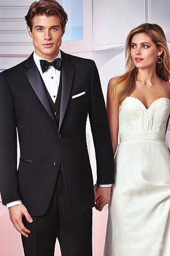 Black Notch Tux by Ike Behar Style 865/ 865U