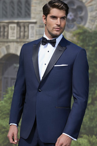 Navy Black Tux by Ike Behar Style 665B