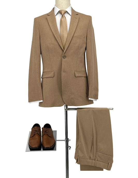Camel Essential Pants by Collins Clothier