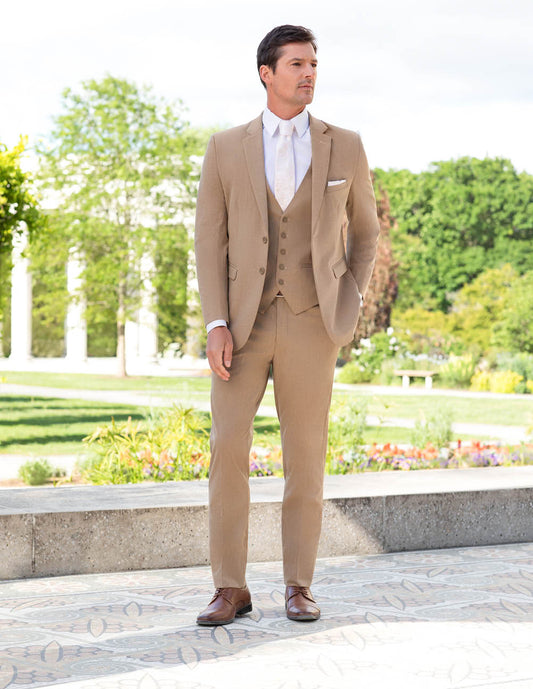 Camel Essential Jacket by Collins Clothiers