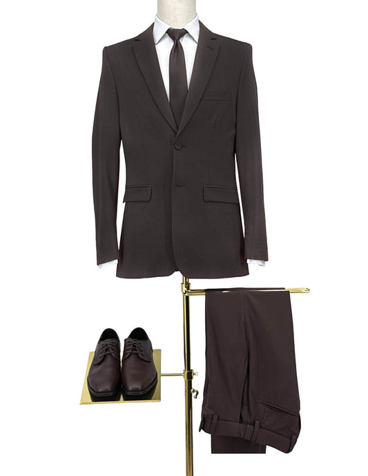 Chocolate Essential Pants by Collins Clothiers