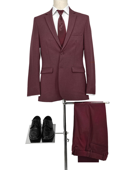 Burgundy Essential Pants by Collins Clothiers