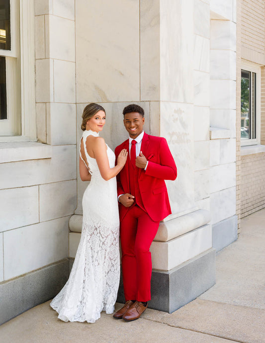 Red Essential Jacket by Collins Clothiers