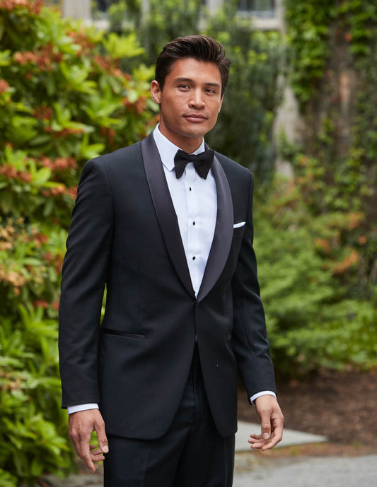 Black Shawl Tux Ultra slim by Ike Behar Style 101U