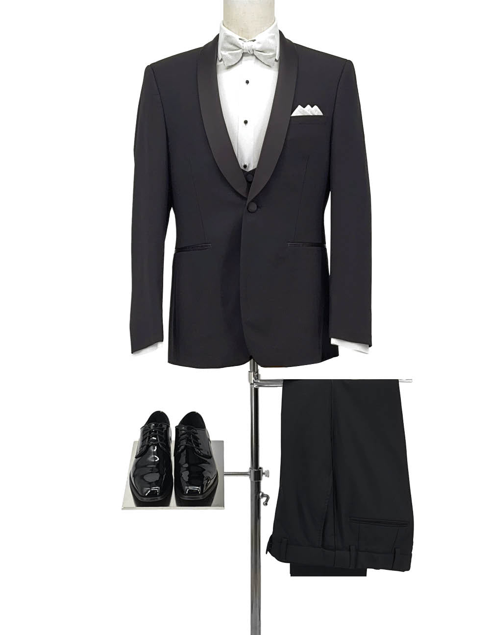Black Shawl Tux Ultra slim by Ike Behar Style 101U