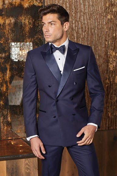 Navy Double Breasted Tux by Ike Behar Style 695 – First Class Clothier